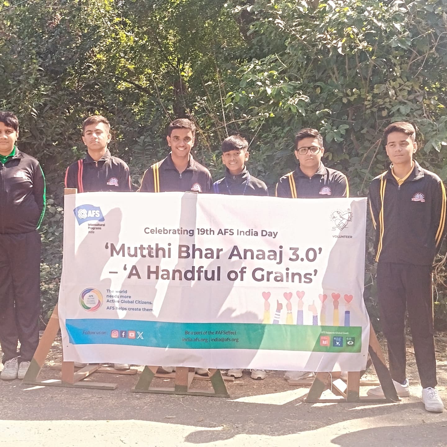 Mutthi Bhar Anaaj  campaign in collaboration with  AFS India
