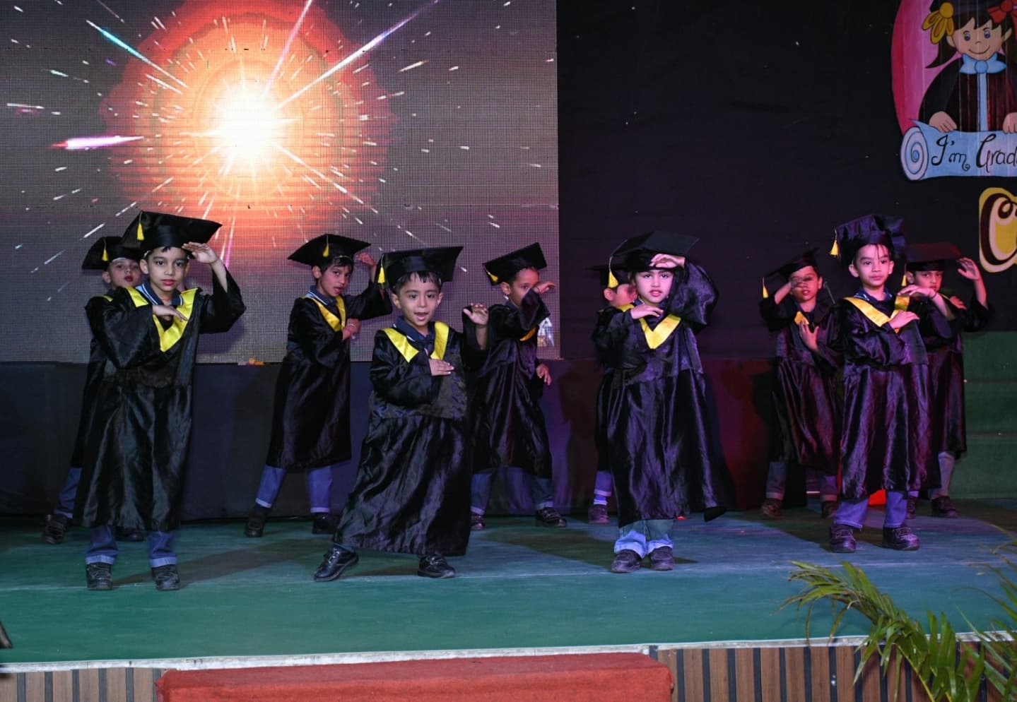 🎓✨ Graduation Ceremony Highlights: CAPS AND CROWNS of UKG Batch 2024-25! ✨🎓
