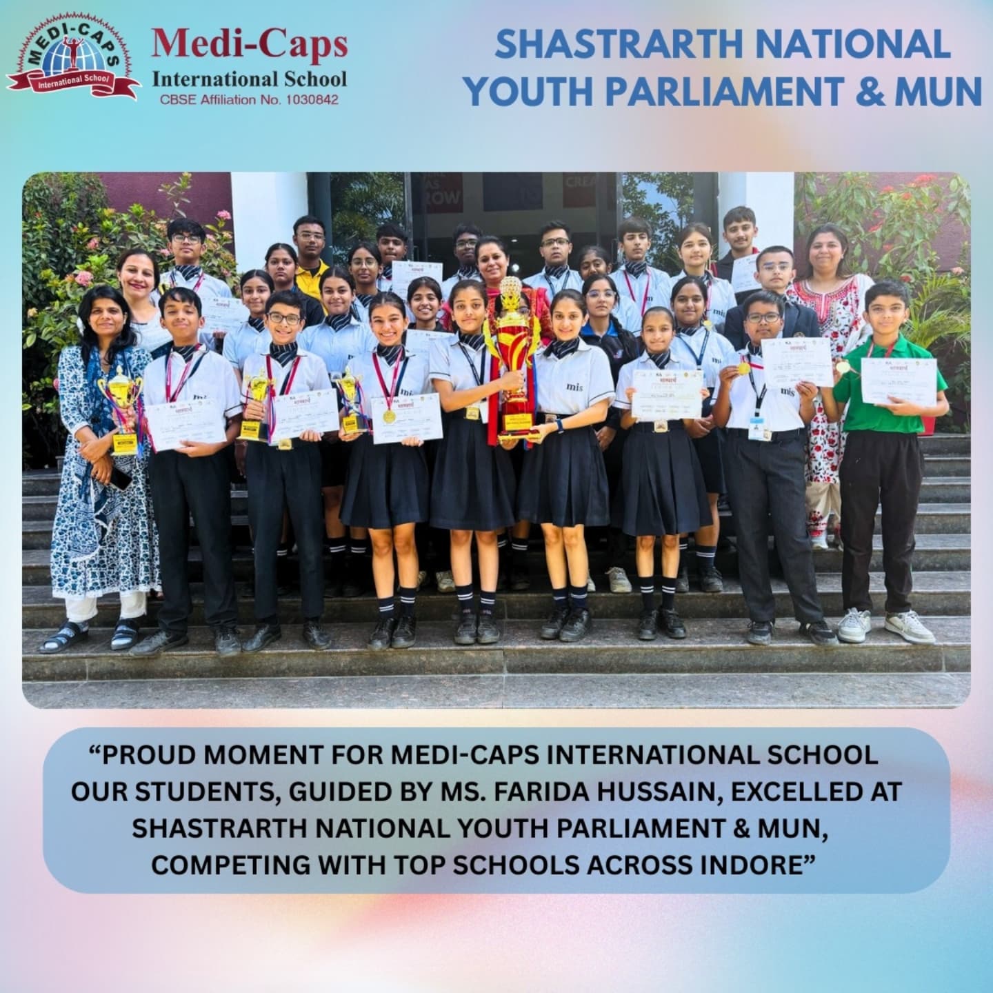 Proud Moment for Medi-Caps School!