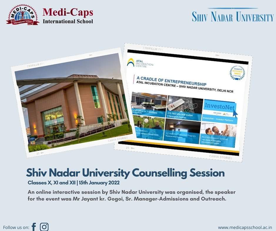 SHIV NADAR UNIVERSITY COUNSELLING SESSION