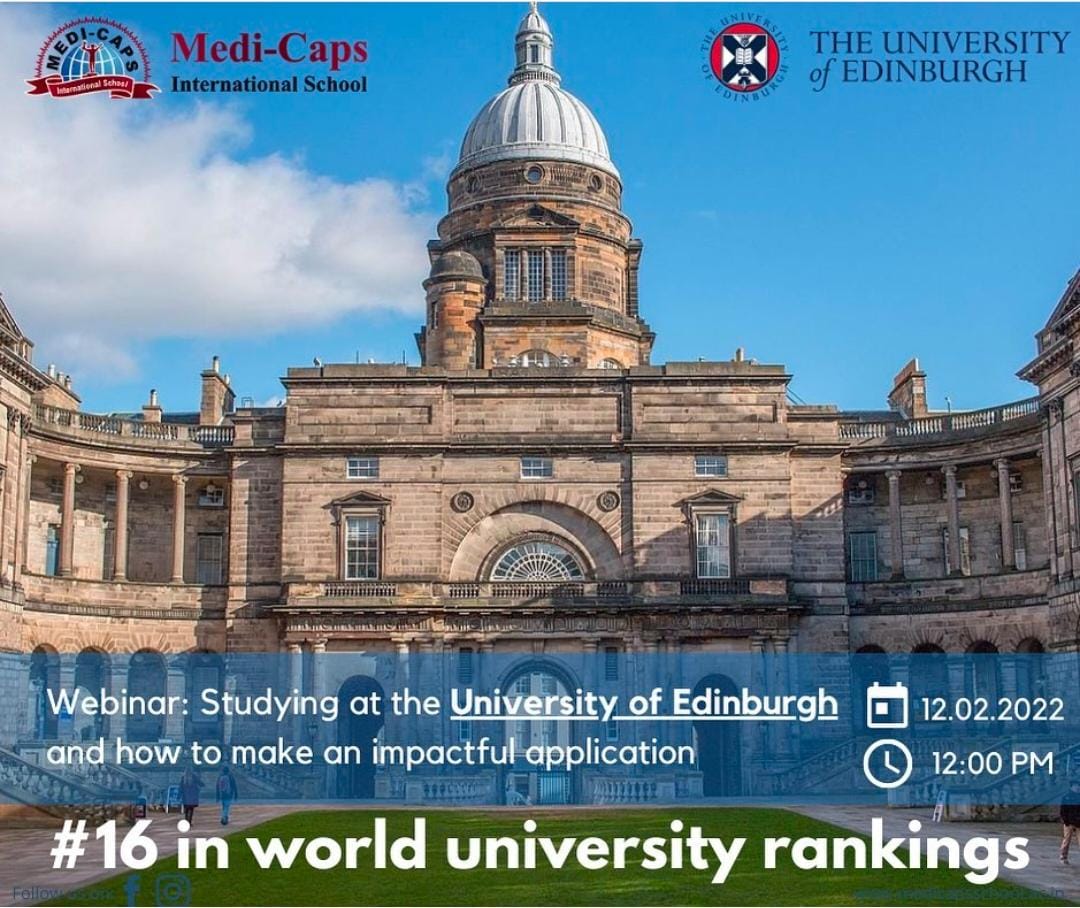 WEBINAR : UNIVERSITY OF EDINBURGH