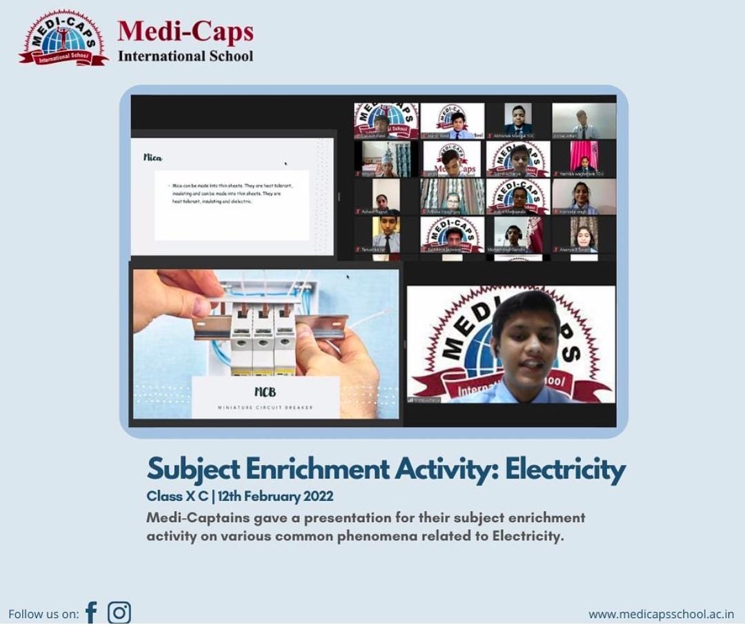 SUBJECT ENRICHMENT ACTIVITY : ELECTRICITY